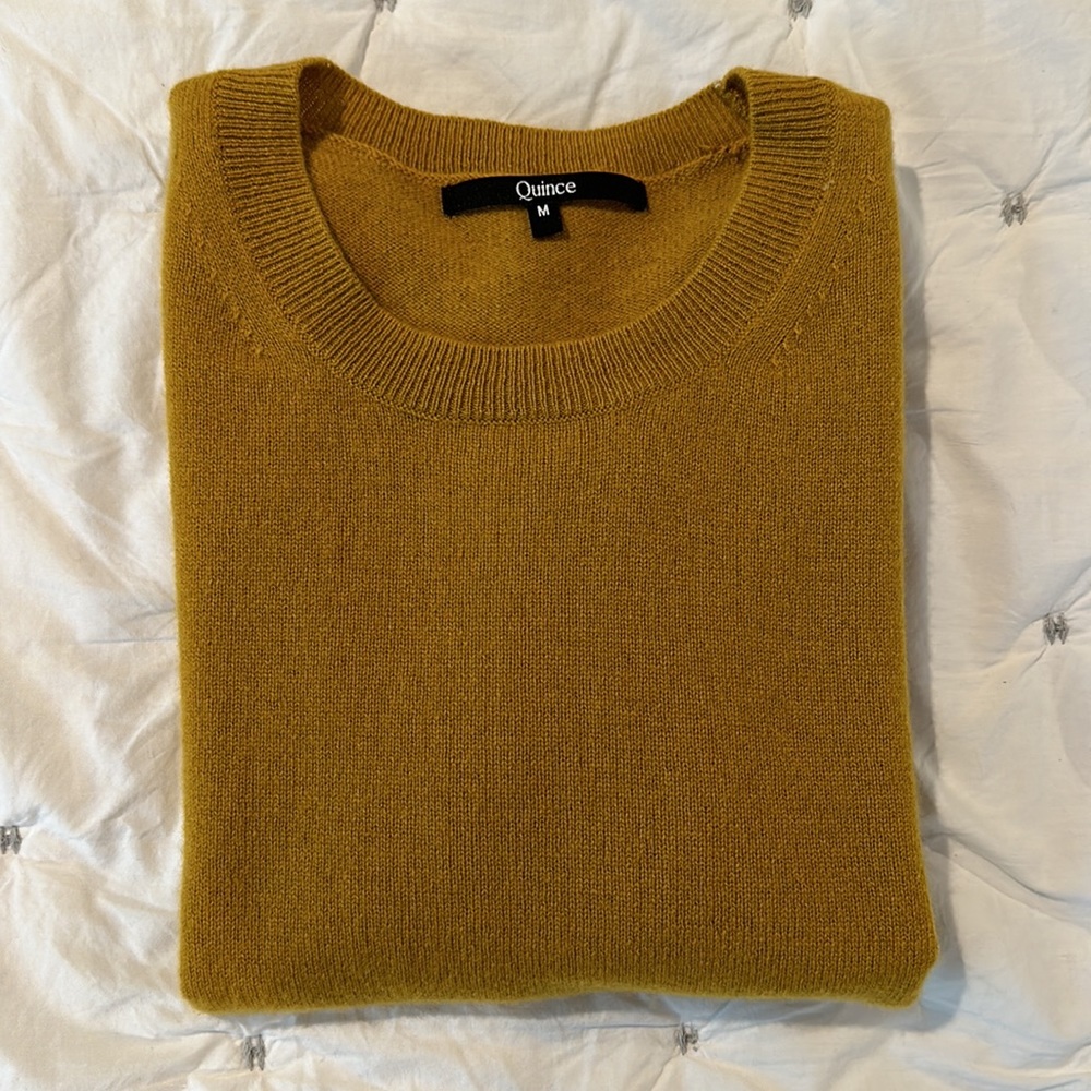 Quince Short Sleeve Washable Cashmere Sweater